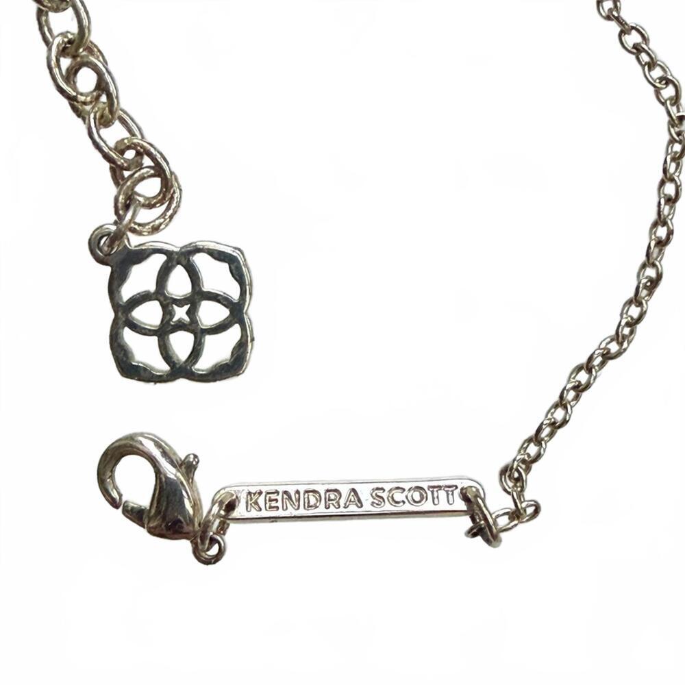 Kendra Scott Elisa Iridescent Drusy Crystal Pendant Necklace 14K GP - Picture 6 of 7